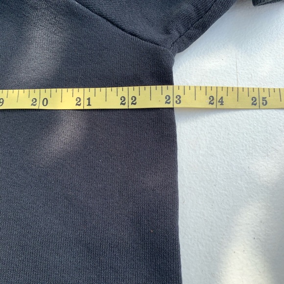 80s-90s Plain Black Raglan Sleeves sweatshirt size Large. - Picture 6 of 8